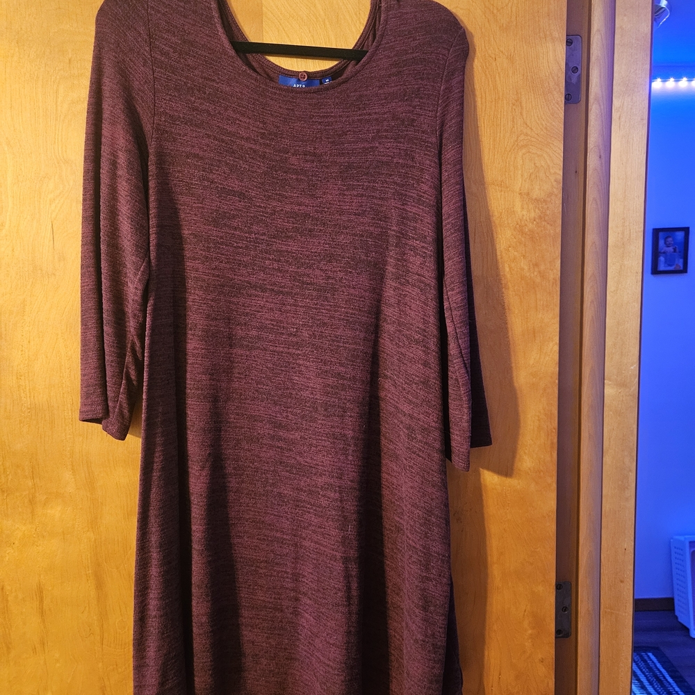 Elegant Burgundy Dress